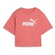 тениска,дамски,тениски,puma,ess,no.,1,logo,relaxed,fit,short,sleeve,t,shirt,peach,frost,(orange)