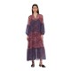 рокля,дамски,поли,и,рокли,scotch,&,soda,179580,long,sleeve,midi,dress,blue,mountain,paisley,mix,(purple)