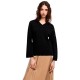 блуза,дамски,пуловери,дамски,плетени,дрехи,armani,exchange,xw000578,af12875,v,neck,sweater,black