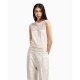 тениска,дамски,тениски,armani,exchange,xw000580,af12875,sleeveless,t,shirt,iso,iso,monogram,(beige)