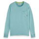 блуза,мъжки,пуловери,scotch,&,soda,180082,sweater,sea,blue,melange,(blue)
