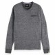 блуза,мъжки,пуловери,scotch,&,soda,180082,sweater,grey,(washed,black,melange)