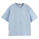 тениска,мъжки,тениски,scotch,&,soda,180351,loose,fit,short,sleeve,t,shirt,blue