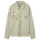 мъжки,якета,silbon,desgastada,parches,overshirt,green