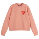 блуза,дамски,блузи,scotch,&,soda,artwork,regular,fit,sweatshirt,peach,pink,(pink)