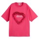 тениска,дамски,тениски,scotch,&,soda,fringed,heart,oversized,short,sleeve,t,shirt,pink
