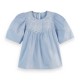 риза,с,къс,ръкав,дамски,блузи,дамски,ризи,scotch,&,soda,u9a00638t,short,sleeve,blouse,shirting,blue,(blue)