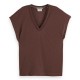 тениска,дамски,тениски,scotch,&,soda,u9a00648t,sleeveless,v,neck,t,shirt,brown