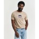тениска,мъжки,тениски,gant,2003199,short,sleeve,t,shirt,beige