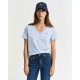 тениска,дамски,тениски,gant,4200750,short,sleeve,v,neck,t,shirt,blue
