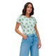 тениска,дамски,тениски,salsa,jeans,21009376,slim,fit,short,sleeve,t,shirt,green