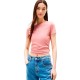 тениска,дамски,тениски,tommy,jeans,essential,logo2,slim,fit,short,sleeve,t,shirt,tahiti,berry,(pink)
