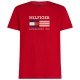 тениска,мъжки,тениски,tommy,hilfiger,americana,monotype,flag,short,sleeve,t,shirt,medium,red,(red)