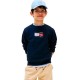 блуза,детски,блузи,tommy,hilfiger,script,flag,sweatshirt,blue