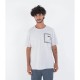 тениска,мъжки,тениски,hurley,physco,pocket,short,sleeve,t,shirt,white,heather,(white)