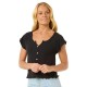 риза,с,къс,ръкав,дамски,блузи,дамски,ризи,rip,curl,amantea,rib,short,sleeve,shirt,black