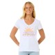 тениска,дамски,тениски,rip,curl,cala,short,sleeve,v,neck,t,shirt,white