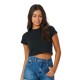 тениска,дамски,топове,rip,curl,classic,ribbed,short,sleeve,t,shirt,black,(black)