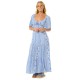 рокля,дамски,поли,и,рокли,rip,curl,san,carlos,short,sleeve,long,dress,blue