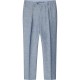 панталони,мъжки,панталони,façonnable,pleat,linen,pants,blue