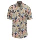 риза,с,къс,ръкав,мъжки,ризи,fynch,hatton,inked,cotton,prints,short,sleeve,shirt,beige,(stone)