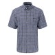 карирана,риза,мъжки,ризи,fynch,hatton,linen,classic,checks,short,sleeve,shirt,navy,(blue)