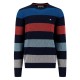 блуза,мъжки,пуловери,fynch,hatton,striped,structure,sweater,blue