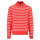 блуза,мъжки,пуловери,fynch,hatton,striped,half,zip,sweater,poppy,red,(red)