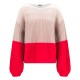 блуза,дамски,пуловери,дамски,плетени,дрехи,fynch,hatton,stripe,loose,hairy,sweater,beige,(milk)