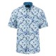 риза,с,къс,ръкав,мъжки,ризи,fynch,hatton,summer,poplin,print,short,sleeve,shirt,crystal,blue,(blue)