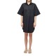 рокля,дамски,поли,и,рокли,sundek,abito,popeline,short,sleeve,short,dress,black