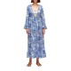 рокля,дамски,поли,и,рокли,sundek,kaftano,lungo,toile,de,jouy,long,sleeve,long,dress,blue