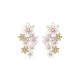 бижутерия,guess,jube04129,white,lotus,earrings,golden