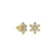 бижутерия,guess,jube04145,white,lotus,earrings,golden