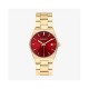 часовник,часовници,radiant,air,mini,34,mm,watch,golden,(burgundy,golden)