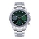 часовник,часовници,radiant,rope,45,mm,watch,silver,green,dial,(silver)