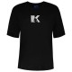 тениска,дамски,тениски,karl,lagerfeld,reg,k,logo,short,sleeve,t,shirt,black