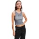 тениска,дамски,тениски,karl,lagerfeld,washed,ribbed,sleeveless,t,shirt,monument,(grey)
