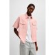 риза,с,къс,ръкав,мъжки,ризи,hugo,ekyno,10260730,blue,short,sleeve,shirt,pink,(light,pastel,pink)