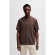 тениска,мъжки,тениски,boss,chup,short,sleeve,t,shirt,open,brown