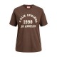 тениска,дамски,тениски,jack,&,jones,merle,regular,jjxx,short,sleeve,t,shirt,bracken,palm,springs,(brown)