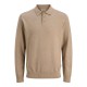мъжки,блузи,с,яка,jj,rebel,callum,knit,long,sleeve,polo,crockery,melange,(beige)