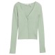 жилетка,дамски,пуловери,дамски,плетени,дрехи,tom,tailor,knit,rib,cardigan,green,(fresh,mint,green)