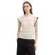 блуза,дамски,пуловери,дамски,плетени,дрехи,tom,tailor,knit,volants,sweater,beige