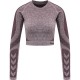 тениска,дамски,топове,hummel,kady,seamless,long,sleeve,t,shirt,grey,purple,(fudge,melange)
