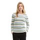 блуза,дамски,пуловери,дамски,плетени,дрехи,tom,tailor,ottoman,sweater,multicolor,(true,green,blue,knit,strip)