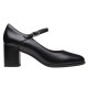 обувки,дамски,обувки,clarks,shoes,freva55,strap,heel,shoes,black