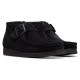 обувки,дамски,обувки,clarks,shoes,wallabee,buckle,shoes,black,(black,suede)