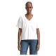 тениска,дамски,тениски,tom,tailor,boxy,short,sleeve,v,neck,t,shirt,white,(white)