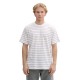 тениска,мъжки,тениски,tom,tailor,relaxed,striped,short,sleeve,t,shirt,white,(white,green,thin,stripe)